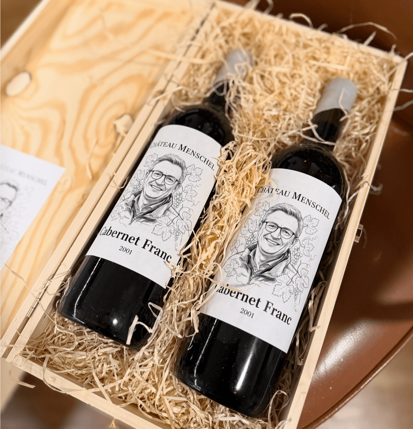 Verschenkter personalisierter Wein